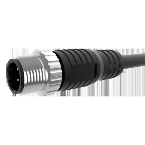 Ligador de conector de cabo fêmea M12 blindado reto 5/8/12 pinos IP67/68 à prova d'água