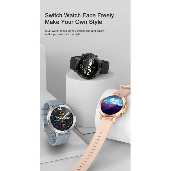 ROHS 2.5D Glass Round Dial Smart Watch RTL8762 Sports Health Smart Watch