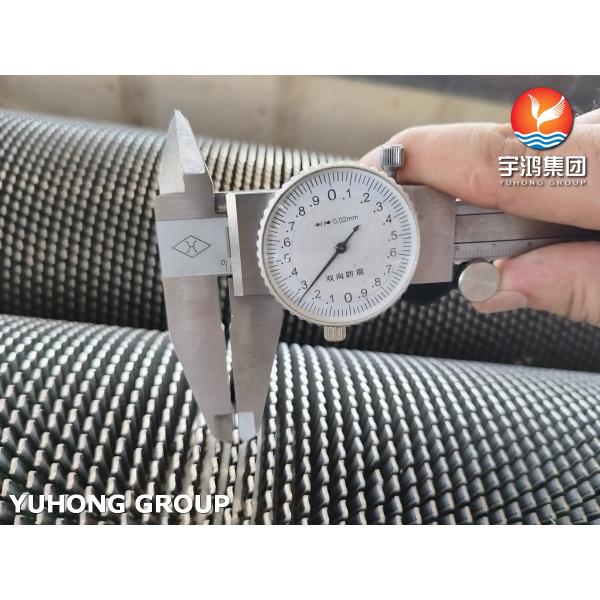 Stainless Steel HFW Serrated Fin Tube ASTM A312 TP304H With SS304 Fin For Furnace