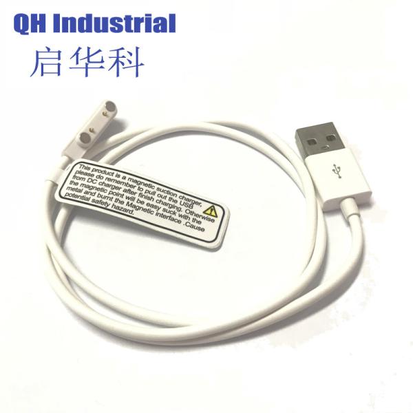 2Pin 7.6mm Pitch Waterproof Pogo Pin Connector Electronic Connector 2pin Magnetic Pogo Pin Connector