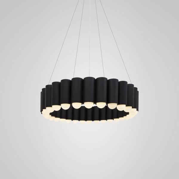 Postmodern Luxury LED Chandelier Round Water Pipe ndustrial Carousel LED Chandelier(WH-MI-104)