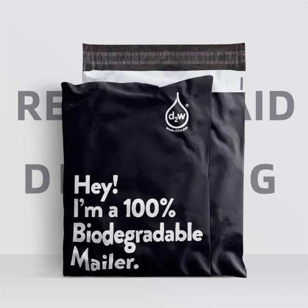 Custom Polymailer Courier Bag Clothing Packaging Shipping Mailing Bags Compostable Envelopes 100% Biodegradable D2W