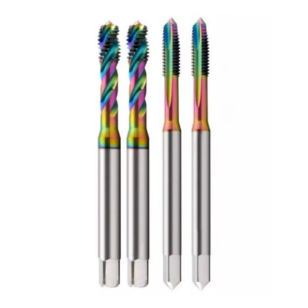 Die-Casting Aluminum Special Fine Teeth TIN Coating Screw Tap with Customized Size and High Cobalt Color