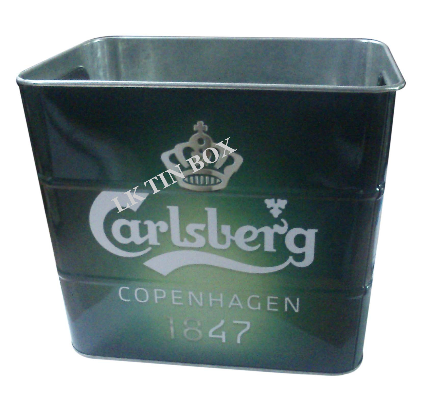 Carslberg Coca Cola Beer Coke Tin Ice Bucket With Printing And Embossing