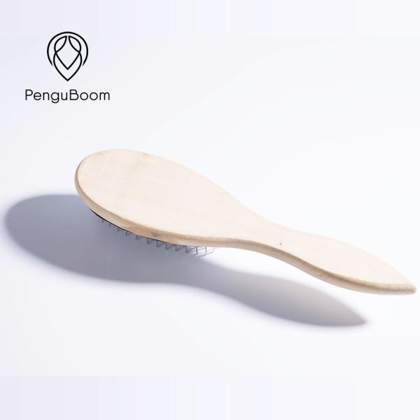 Wood Handle Detangle Hair Brush Human Hair Wig Brush  Anti Static