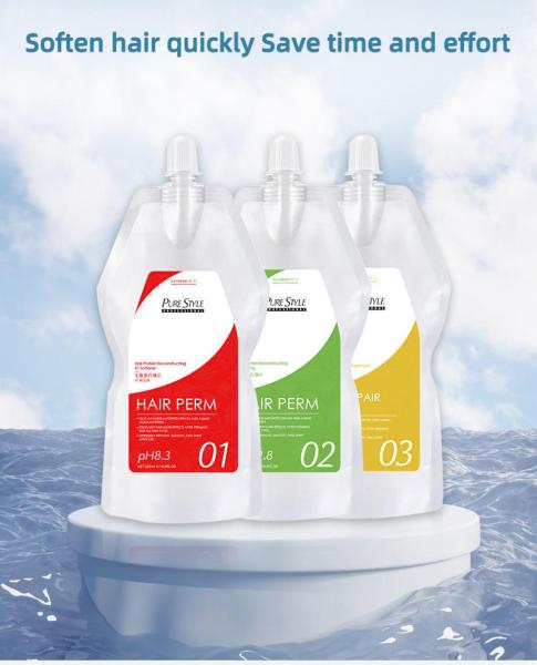 Purestyle OEM  Hair Perm Cream Raw Material Deep Hair Nourishing Repairing Hair Keratin Treatment Hair Curling