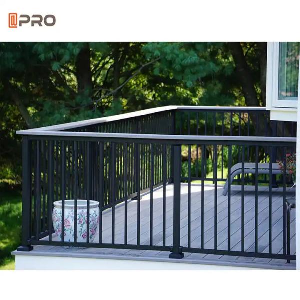 Modern Aluminum Balustrade Pool Security Fencing Floor Mounted Weather Resistance