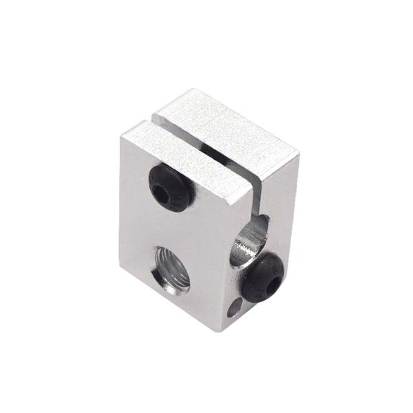 E3D V6 White Aluminum 8g 3D Printer Heater Block 20*16*12mm