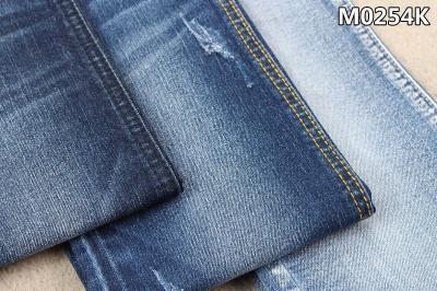tela da sarja de Nimes do Spandex do poliéster do algodão do Slub de 9.5oz Repreve F