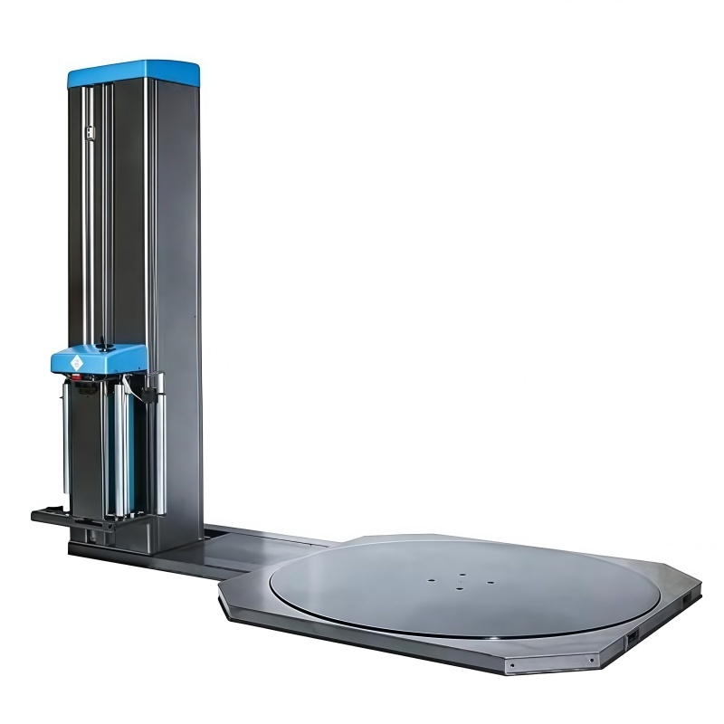 Semi Automatic Stretch Wrapping Machine For Warehouse Packaging Equipment
