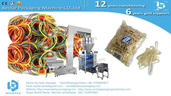 Automatic packing machine making PE gusset bag with 14 heads weigher BSTV-450AZ