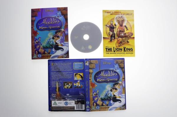 Aladdin and the King of Thieves 3 carton dvd Movie disney movie for children uk region 2