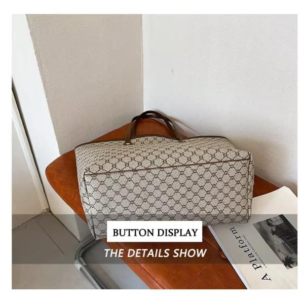 Custom Logo Accepted Luxury Printed Handbag Women PU Shoulder Bag Women's Tote Bag LDTC-RTS88