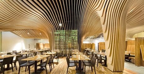 Metal Aluminum Square Groove Panel Baffle Suspended Ceiling For Supermarket / Hotel