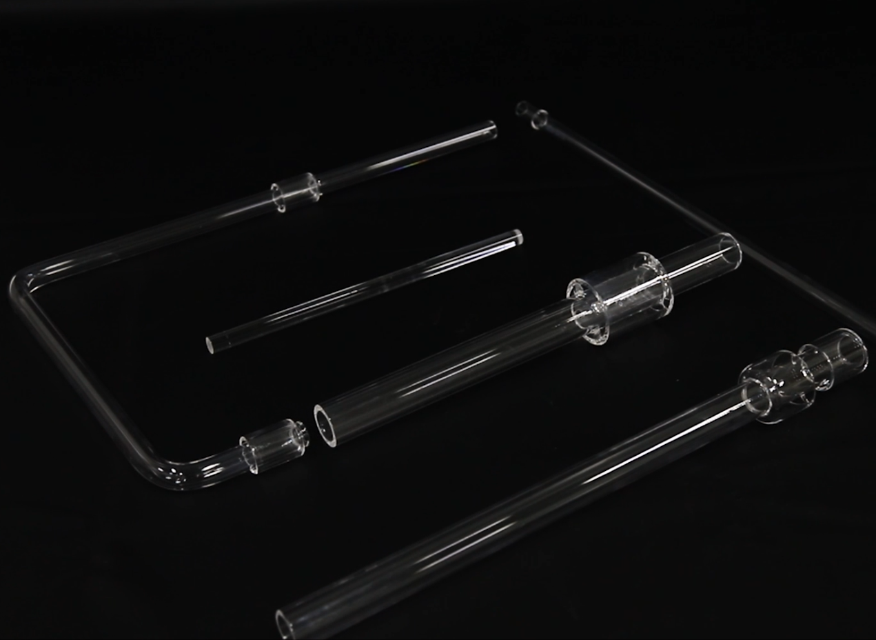 High Purity 99.9% Silica Content Quartz Glass Tubes Custom Welding Cutting