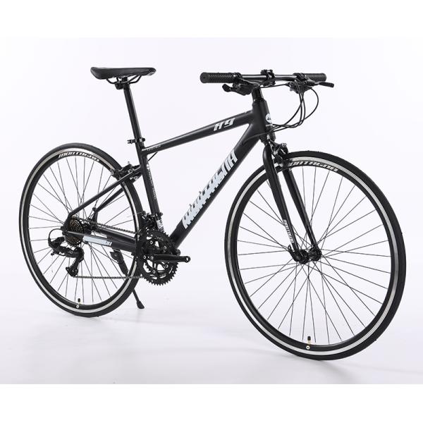 GOMID Alloy Road Custom Bicycle 700c Hybrid Road Bike With Simulated Carbon Fiber Frame
