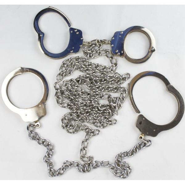 Наручники и Legcuffs никеля углерода стальные для пленника