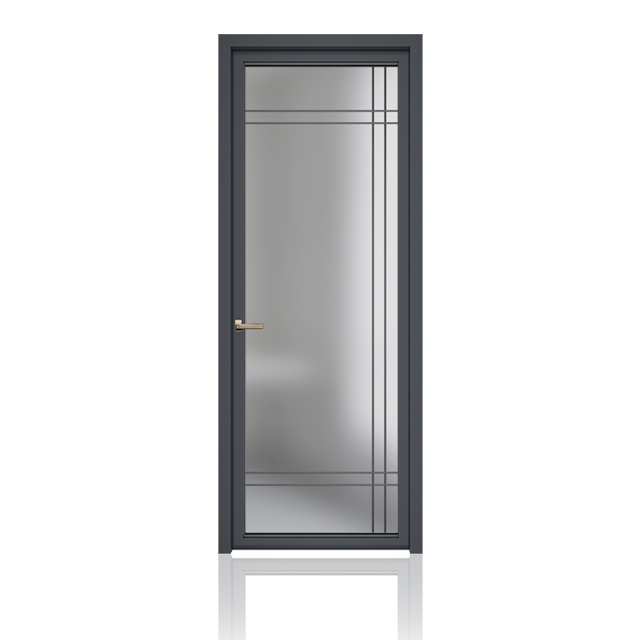 Entrance Aluminium Double Swing Door Double Glazed Heavy Duty Sound Insulated