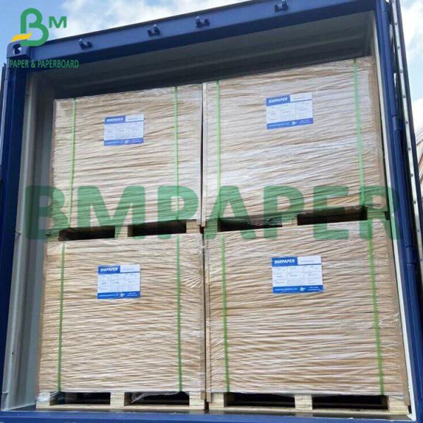 300g+15g PE One Side Coated Oilproof Brown Kraft Paper For Packing