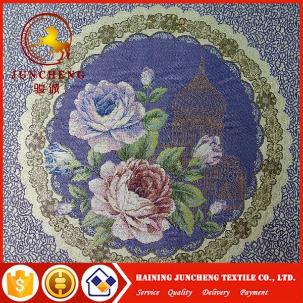 Chinese factory Chenille Jacquard Pillow Cushion Fabric