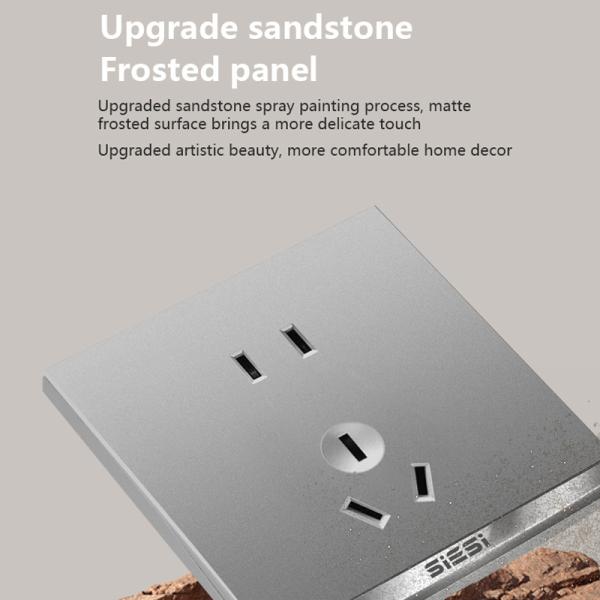 16A V9 Wall Switch Socket , LKI Automatic Transfer Switching Push Button For Office Commercial
