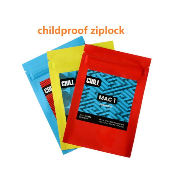 a flor Mylar do 5mil remove ervas daninhas da criança de empacotamento dos sacos resistente