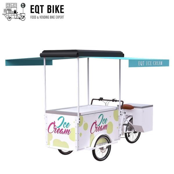 Refrigerator Adult Tricycle Ice Cream Cart Open Body Type