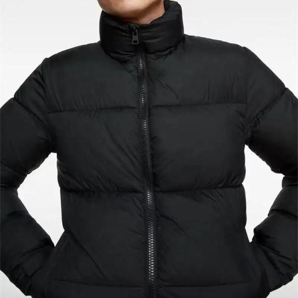                  Factory Warm Puffer Jacket Embroidery Oversized Coat Man Stand Collar Winter Blank Down Jacket Bubble Jacket for Men             