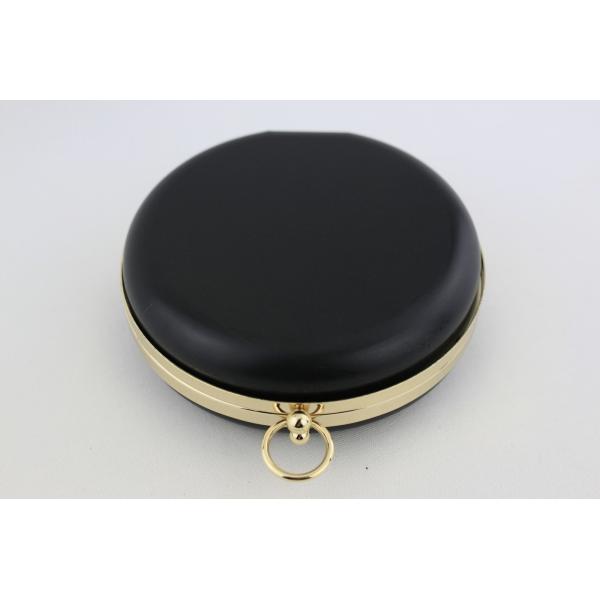 DIY Metal O Ring Closure Round Purse Frame With Covers