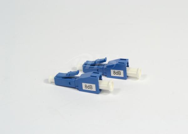 Singlemode LC 8dB Optical Attenuator Male to Female LC / UPC 1240nm - 1620nm