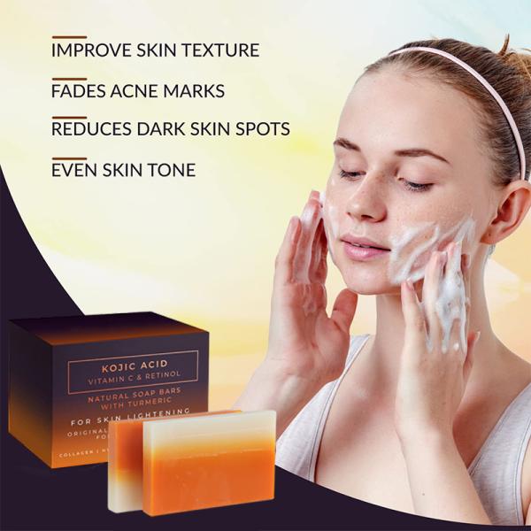 Тело мыла ODM Handmade травяное очищая естественные Адвокатуры мыла с турмерином