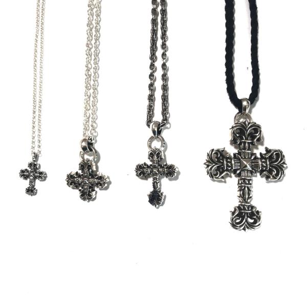 925 Silver Large Flame Cross Necklace with 55-70cm Chain and S925 Logo for Everyday Wear