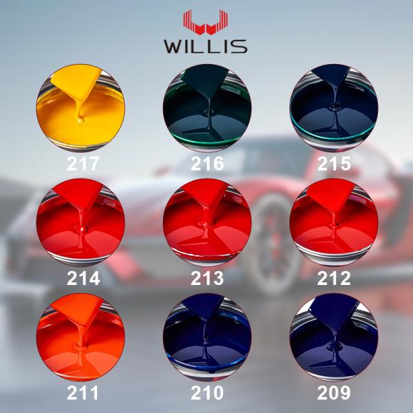 Willis Brand Customizable Color 2k Solid Paint With Acrylic Resin For High Gloss Automotive Finishes，Car Paint Thinner/Hardener