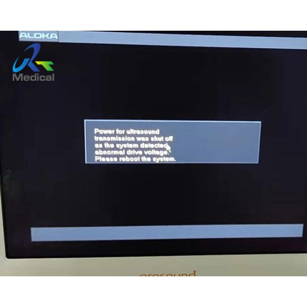 ALOKA SSD-3500 Ultrasound Machine Repair Abnormal Driving Voltage Reported