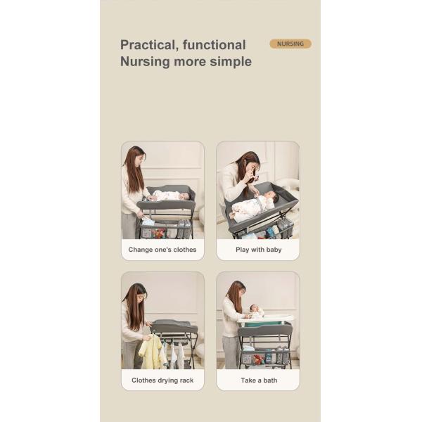 Multipurpose Portable Diaper Changing Station Baby Care Desk 75*65*95cm