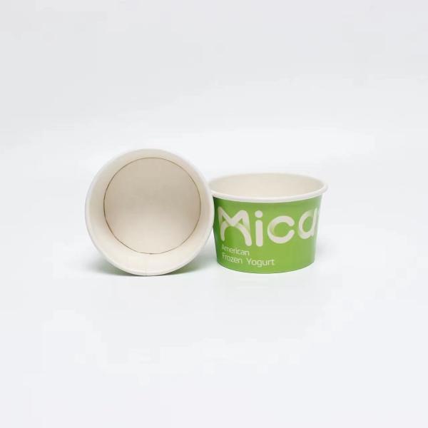 Сделать бумажную чашку мороженого чашку одноразовые закуски чашку мороженого чашку упаковки чашку двойной PE пленки чашку