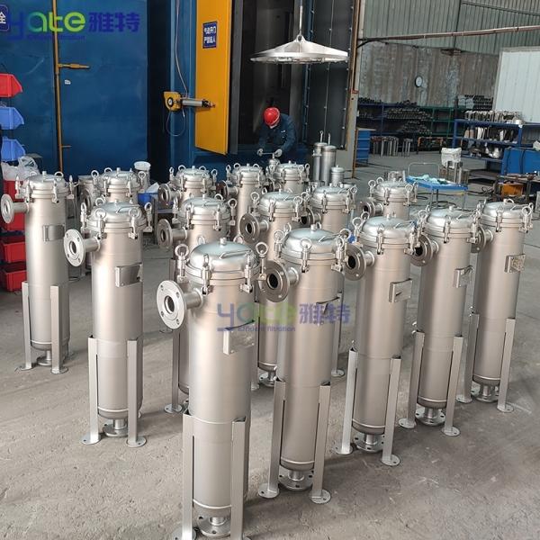 Industrial Well Water Ground Water Lake River Pond Water Filtration Stainless Steel Bag Filter Housing 5 Micron Single Bag