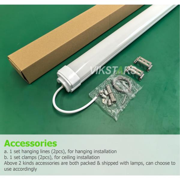 36W LED Linear Lights Tri-proof Tube For Industrial Lighting Factory Parking Lot