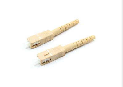 SC UPC Multimode Fiber Connectors Single Core For Fiber Optic Patch Cord