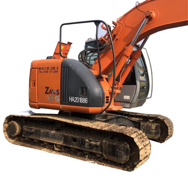 Used Hitachi ZX135 Excavator Japan ZX130 ZX120 Good Condition Operating Weight 13.5 Ton