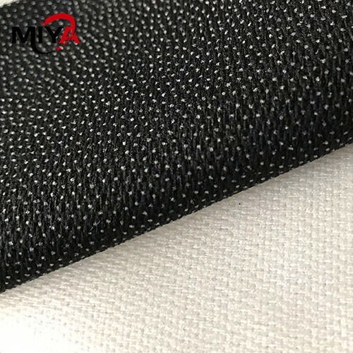 Polyester Double Dot Woven Knitted Fusible Interlining PA Coating