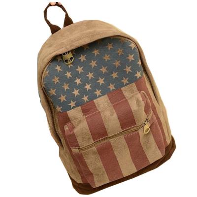 Printed Chamois Leather Kids Sports Backpack  / Travelling Backpacks For Girls