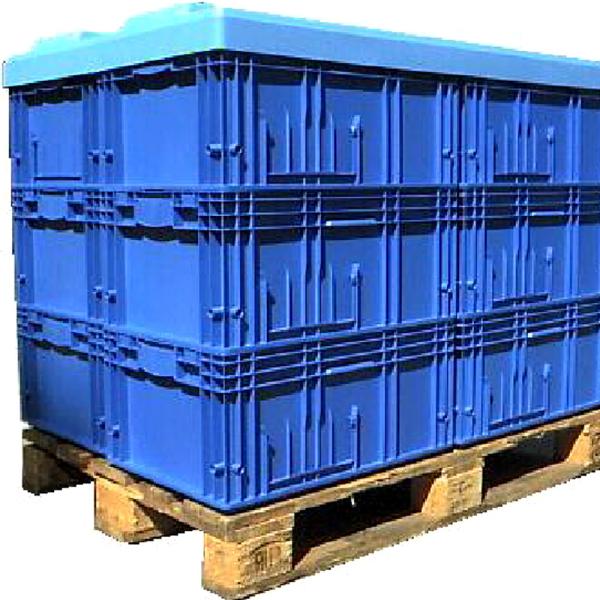Reusable Plastic Crates For Auto Parts 300x200x147mm External Size Stackable
