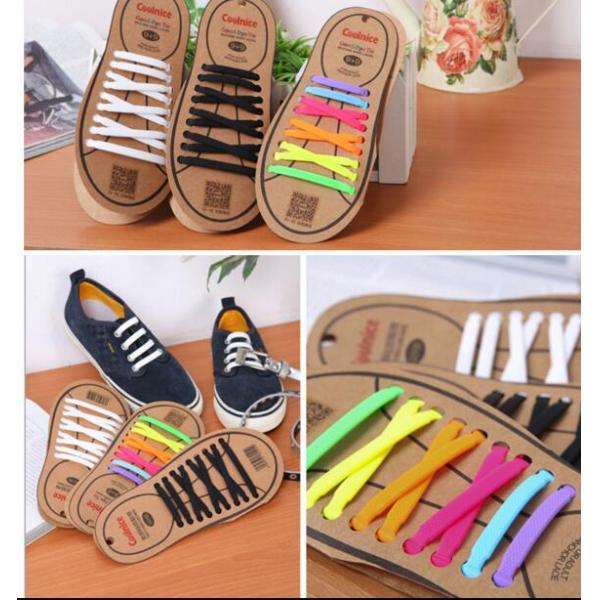 DIY Men Women Silicone Rubber Shoelace With Elastic For Running Shoes, Crazy Selling In Korea Market