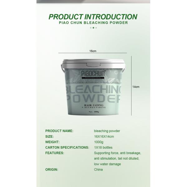 Polvo aclarador de cabello de salón de calidad 1000g ¥ 8-9 niveles aclarador, amigable con la piel, fuerte desvanecimiento, blanqueador de alta calidad
