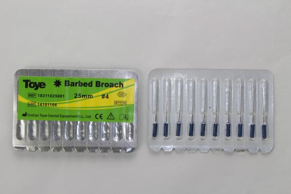 Toye Dental Stainless Steel-Hand Barbed Broaches