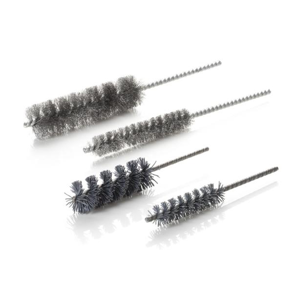 Brosses à tubes à fil tordu à spirale simple