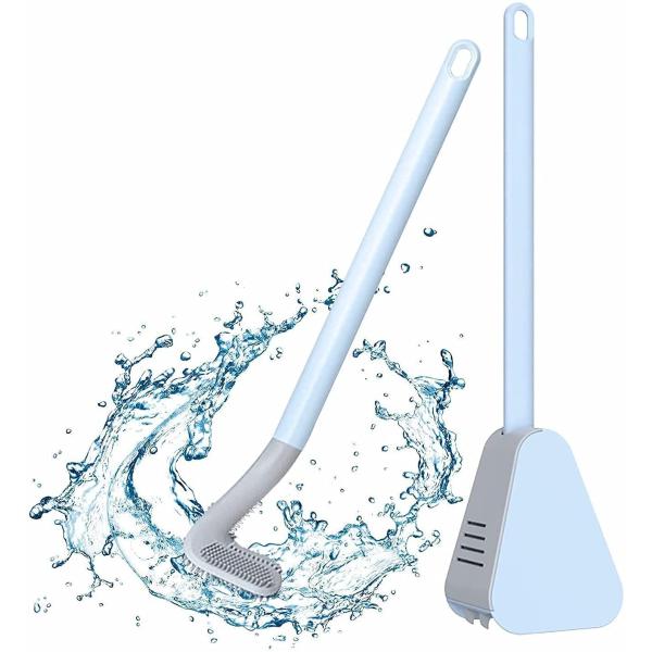 Pvc Long Handled Toilet Brush Golf Silicone No Dead End Cleaning