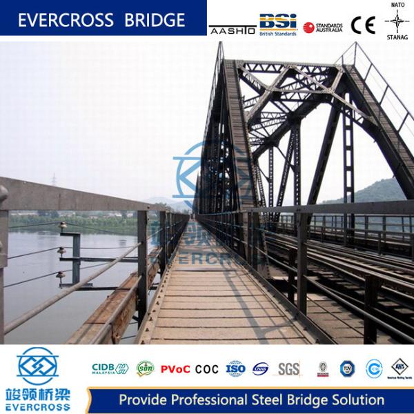 Portable Truss Steel Bridge With Composite Deck EN10113 S460N