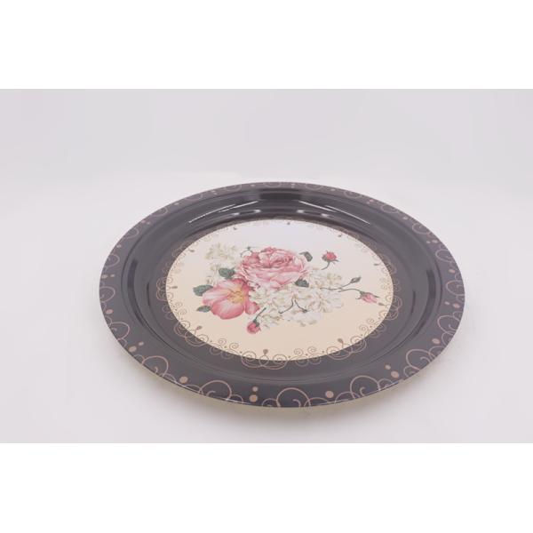 45cm Round Dinner Plates Flower Series Pattern Vegetable Fruit Dish